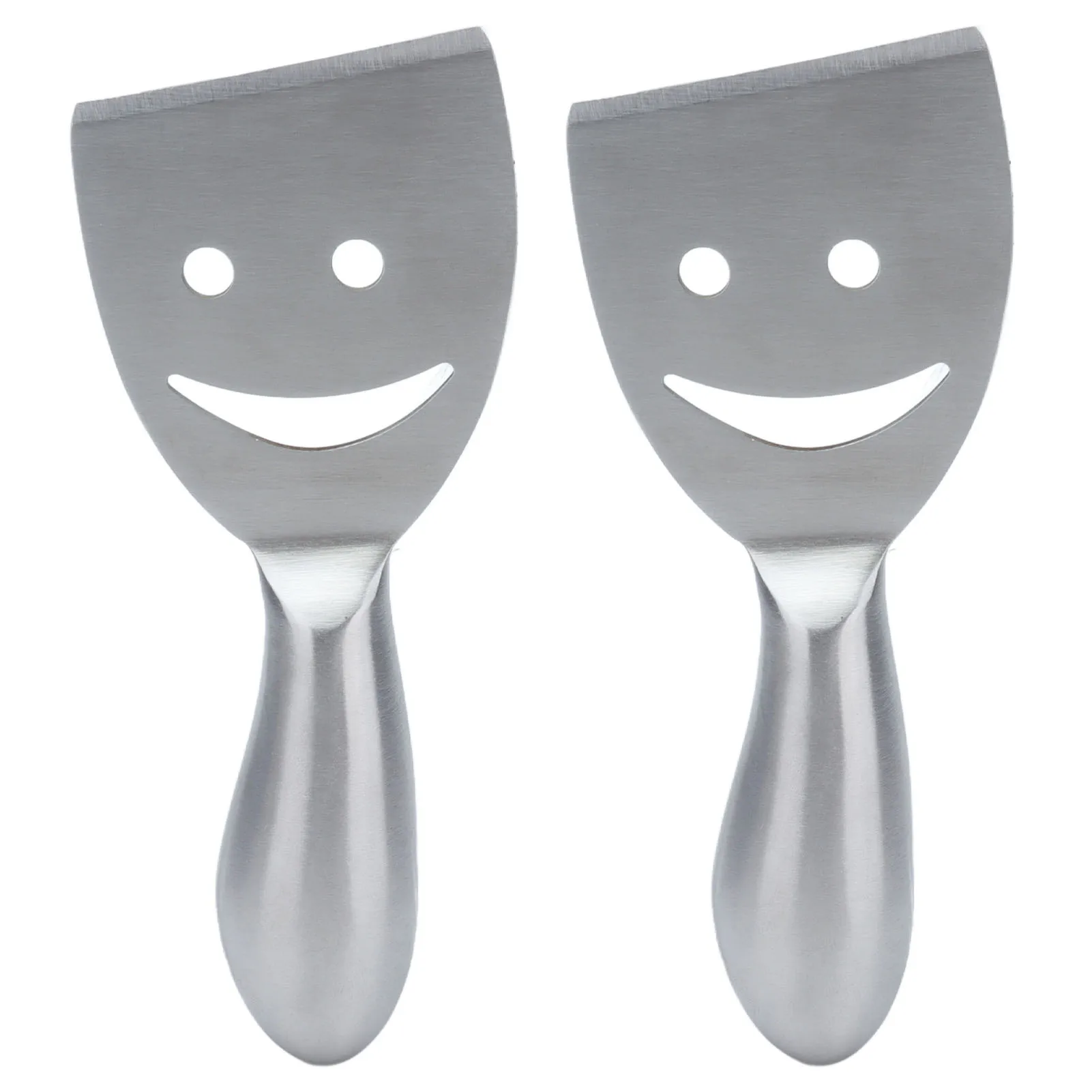 

2pcs Cheese Plane Multifunctional Stainless Steel Smile Style Cheese Shaver for Kitchen Baking