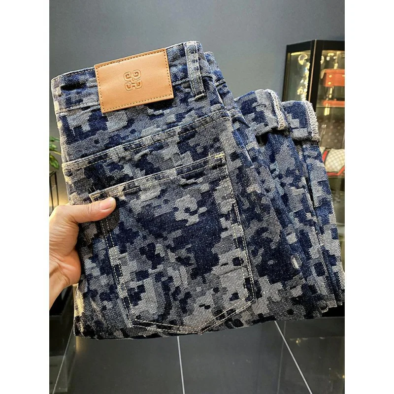 Осень-зима 2024 новые американские модные брендовые повседневные джинсы в стиле