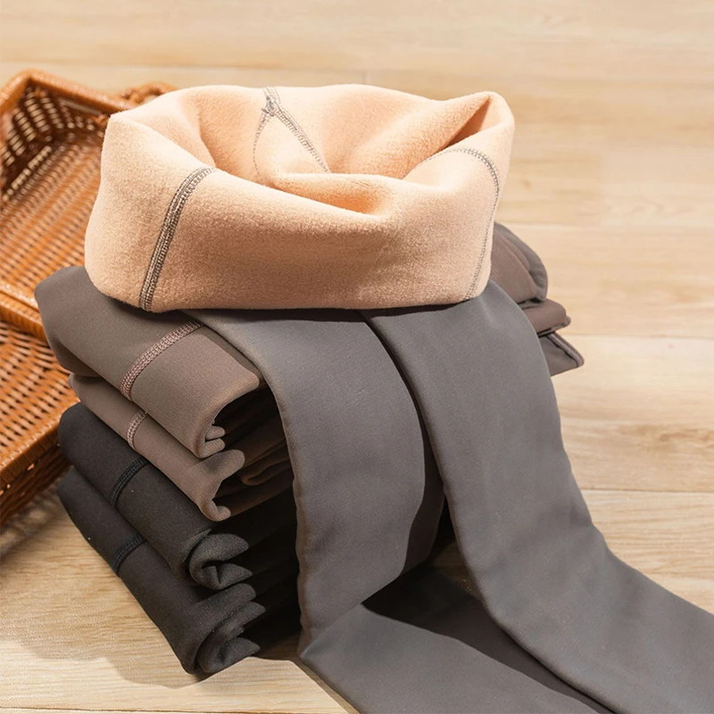 Winter Tights Women Sexy Fake Translucent Pantyhose Black Elastic Fleece Tights Warm Thick Thermal Leggings Women's Stockings