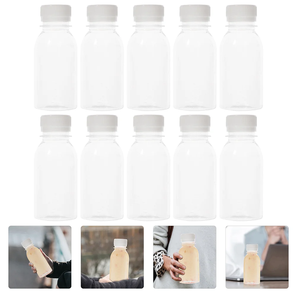 

Bottles Water Empty Reusable Caps Bottle Clear Drinks Container Smoothie Drink Containers Lids Fridge