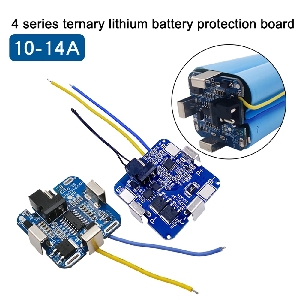 

BMS 4S 12A 16.8V Lithium Battery Protection Board Hand Electric Drill Electric Tool Protection Board with Overcharge Protection