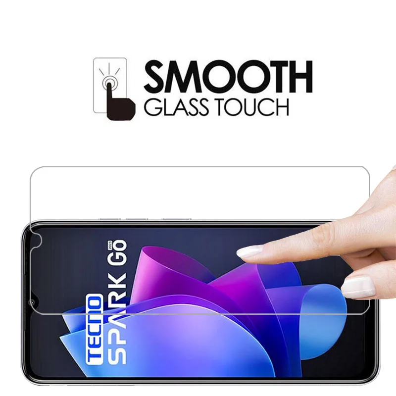 Защитное закаленное стекло для tecno spark go 2023 2022 протектор экрана на техническом
