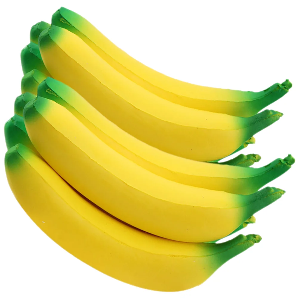

10 Pcs Banana Pinch Squeeze Vent Stretch Tricky Kids Pu Sensory Stretchy