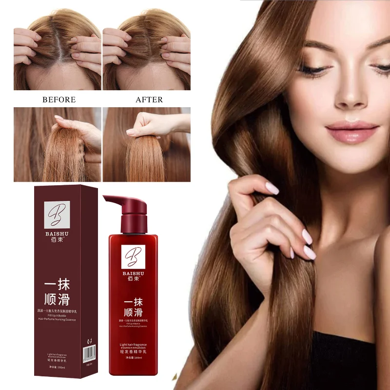 

Hair Smoothing Leave-in Essence Emulsion Conditioner,Speediness Hair Care,Hair Treatment,Anti-Frizz for Curly, Dry, Damaged Hair