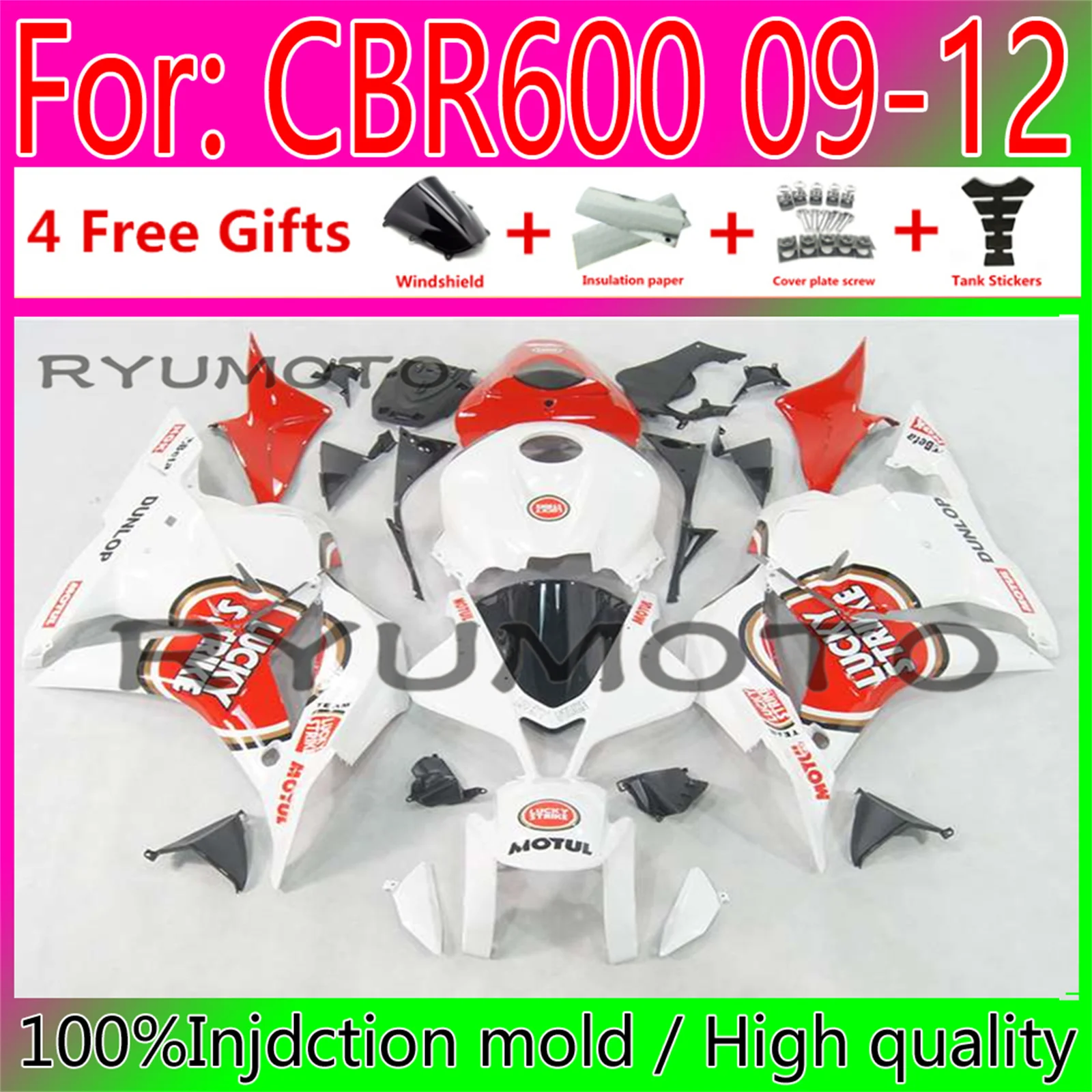 

Новинка Обтекатели для мотоциклов ABS Подходит для HONDA CBR600RR F5 2009 2010 2011 CBR600 RR CBR 600RR 09 10 11 12 обтекатель