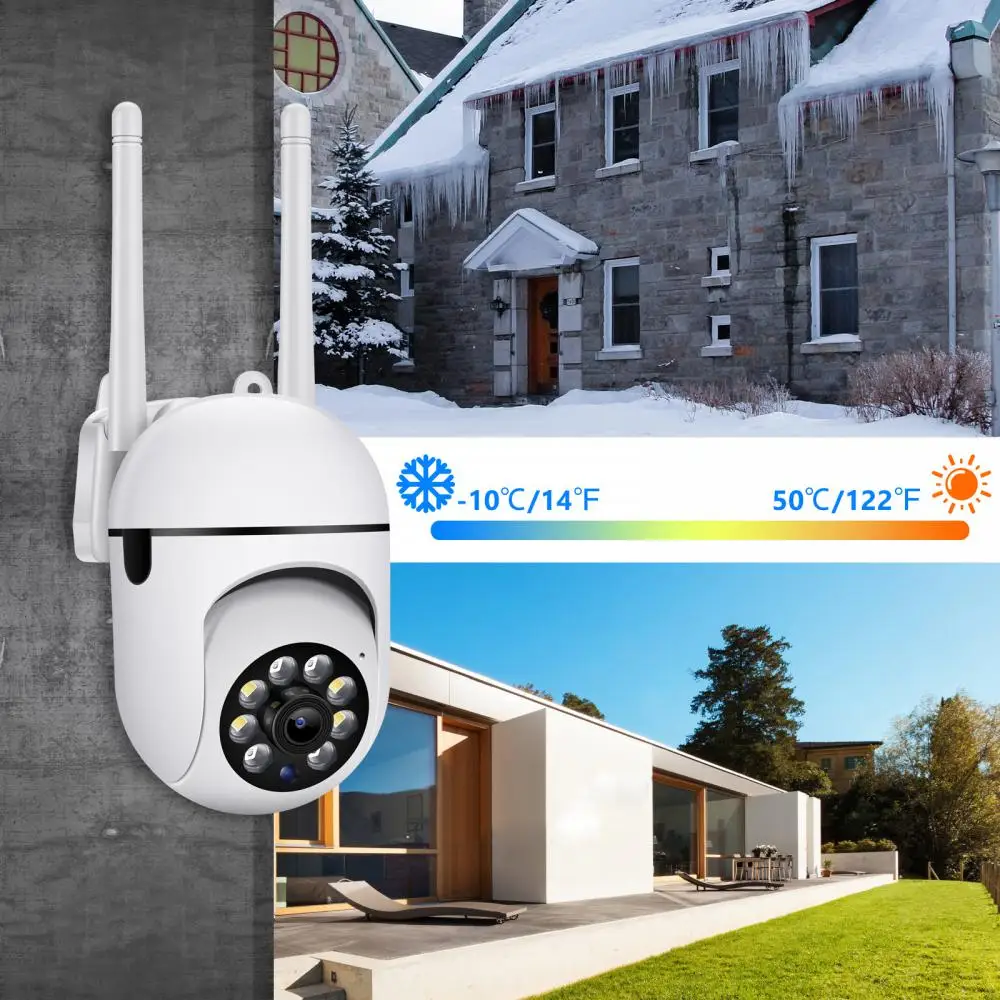

Night Vision Ptz Wifi Security Camera With Motion Detection Wireless Wifi Camera Security Protection Outdoor 1080p Hd Camera