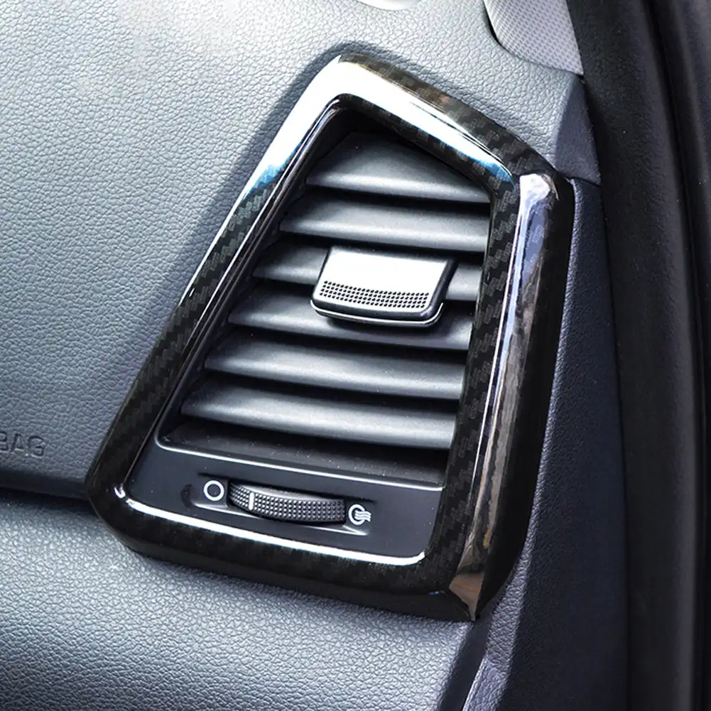 2 шт. автомобильная накладка на приборную панель из углеродного волокна для Hyudai