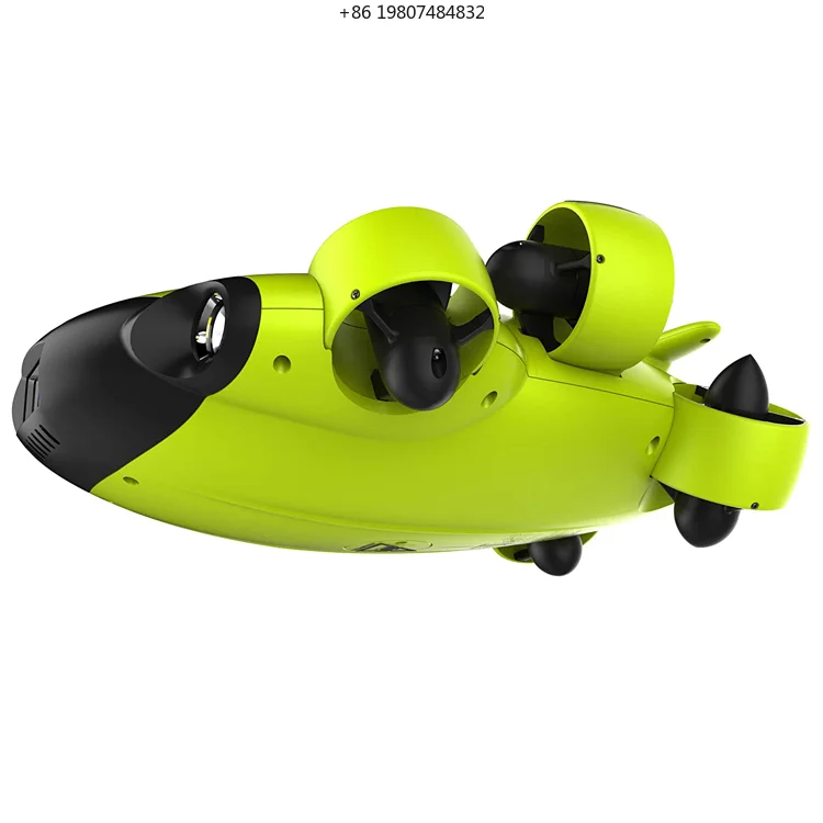 Фото Подводный дрон 360 Roll 100m Cable Submarine RC с камерой 4K UHD и функцией фиксации положения для подводного плавания и дайвинга №1