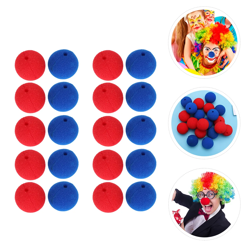 

Губчатые носы клоуна синие красные носы клоуна красные носовые шарики реквизит для сцены реквизит для рождества ролевых игр 5 см