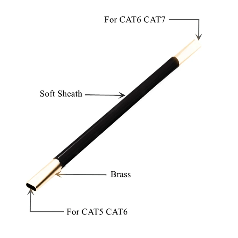 Выпрямитель для телефонных проводов CAT5 CAT6 CAT7 Rj11 5 цветов |