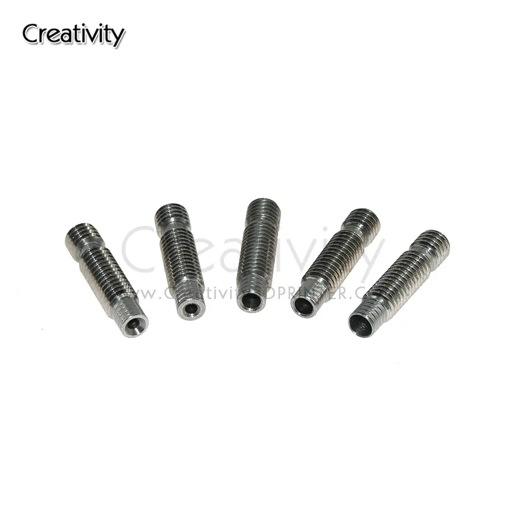 

5 шт. V6 Heatbreak короткие тепловой перерыв Титан PTFE горло M6 для 1,75 мм 3 мм 3D-принтеры экструдер вулкан
