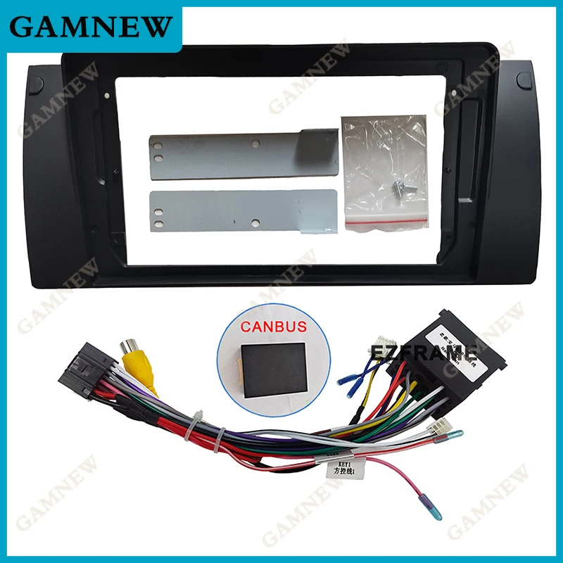 

Car Stereo 9" Big Screen Fascia Frame Adapter For BMW X5/E53/E39 2Din DVD Player Dash Audio Fitting Panel Frame Kit