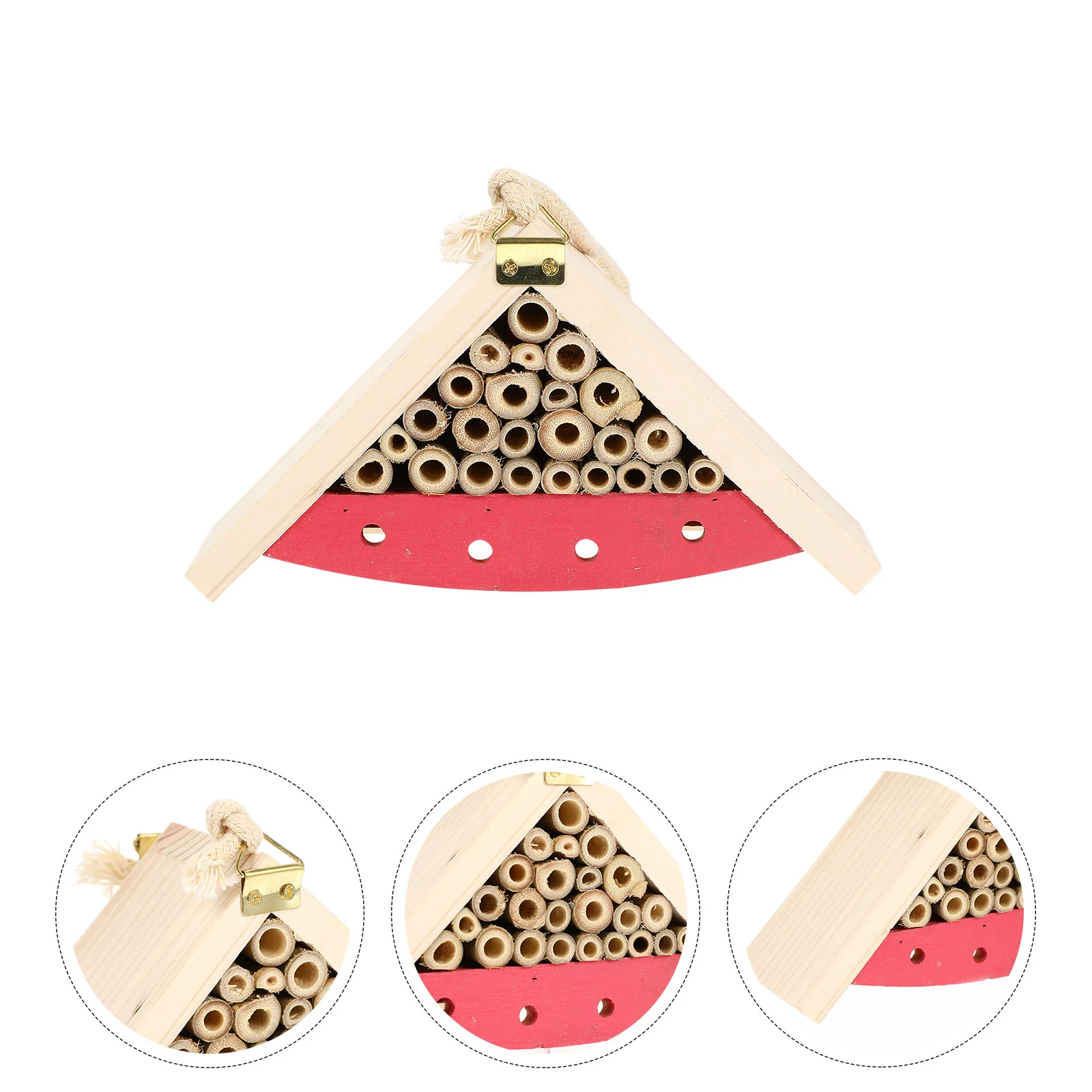 

1Pc Garden Insect Cabin Decorative Insect House Wooden Painted Nest
