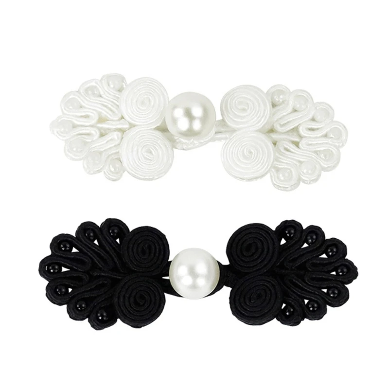 SZL 10 шт. китайский узел лягушки пуговицы Cheongsam жемчужные застежка пряжки