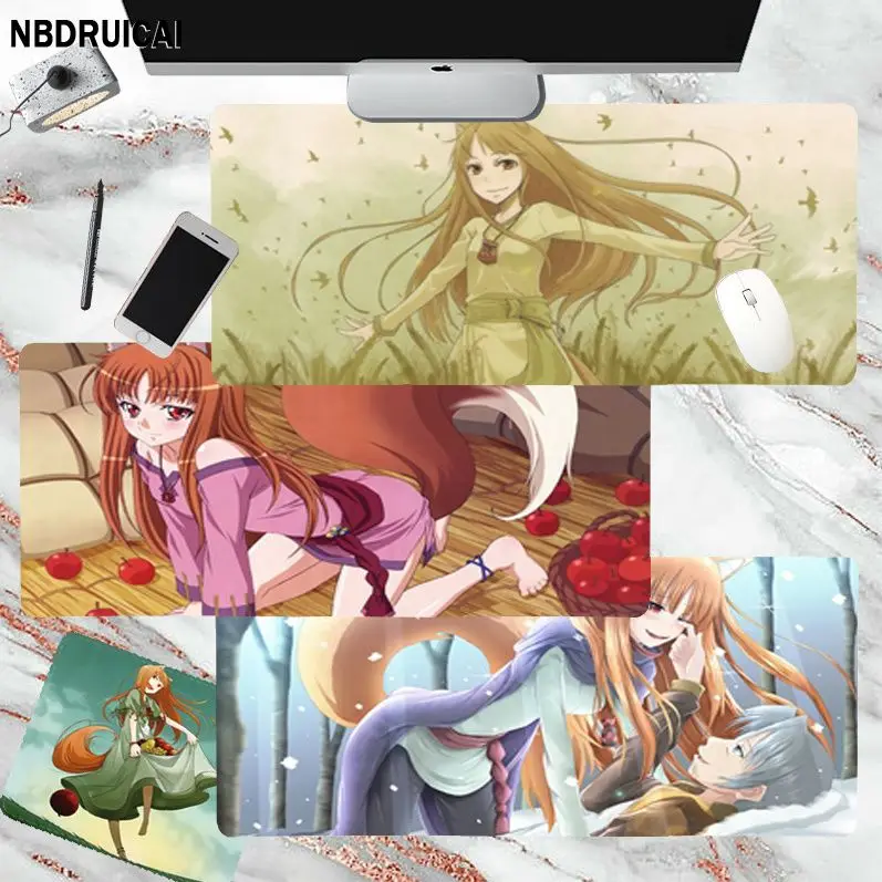 

NBDRUICAI Spice And Wolf Funny Rubber PC Computer Gaming Mousepad Size For Gameing World Of Tanks CS GO Zelda