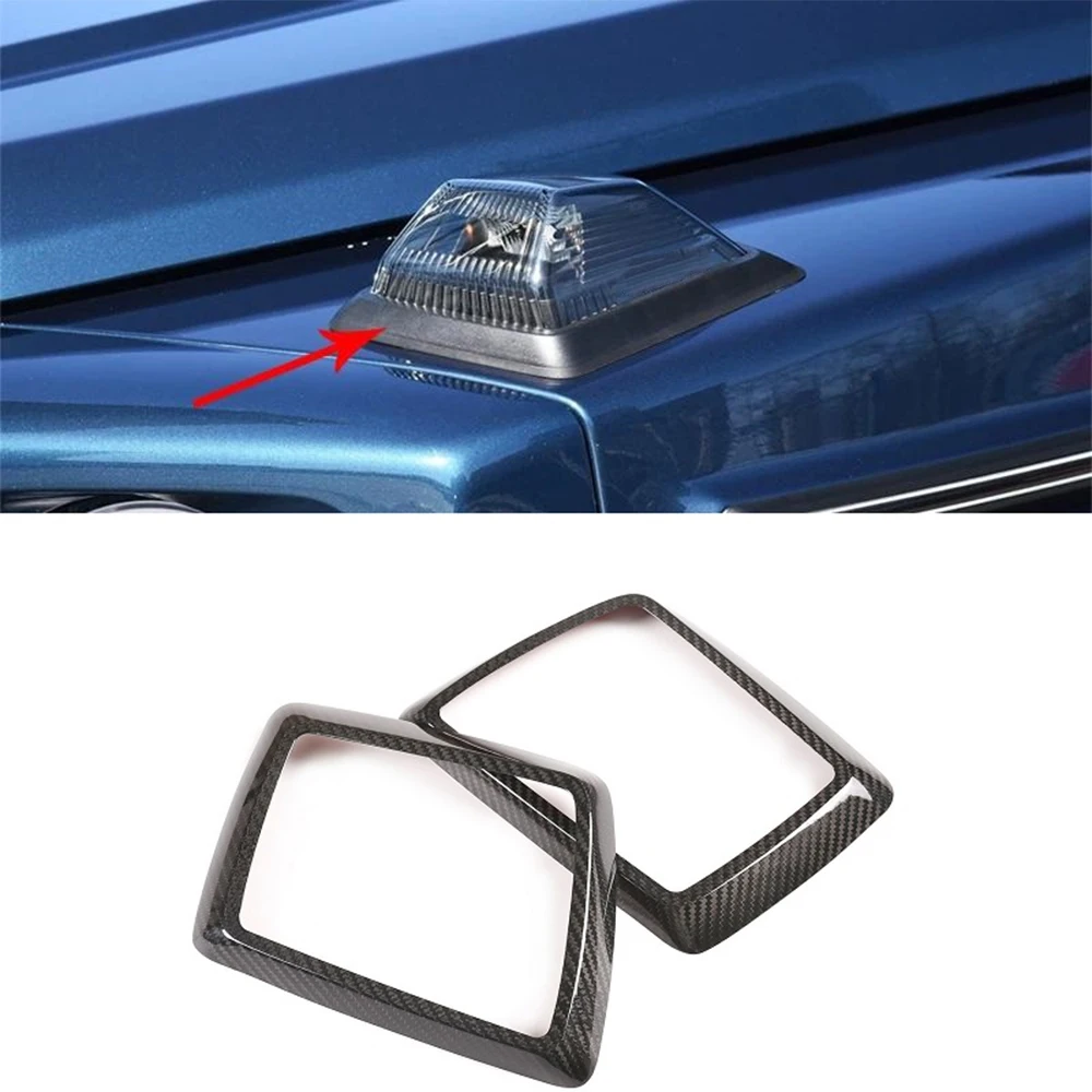 Отделка поворотника капота из углеродного волокна подходит для Mercedes-Benz W463 W464 G CLASS