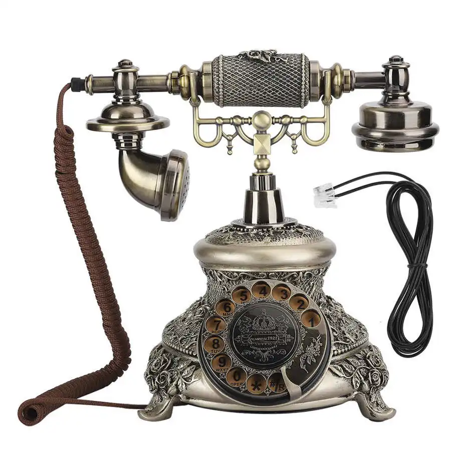 MS-5700D Resin Classical Vintage Turntable Dial Antique Rotation European Telephone VintageTelephone telefono fijo | Компьютеры и офис