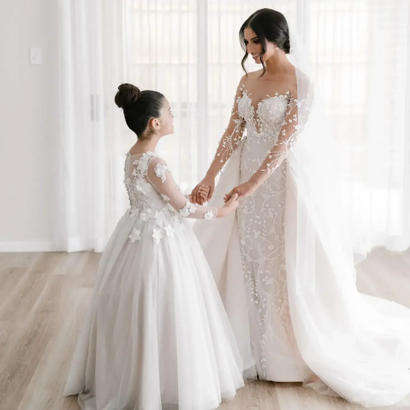 Высококачественное индивидуальное платье Vestido De Novia Desmontable Lace Wedding Noiva Sereia Robe Mariage