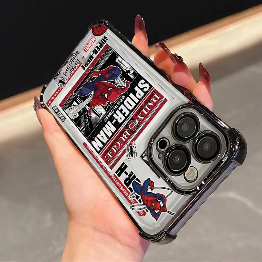 Новый чехол для телефона Marvel Spider-Man для Apple iPhone 17 Pro Max 14 13 16e 11 Air 15 16 Pro 12 Plus (art.: 3920d93a19e38) - 3920d93a19e38