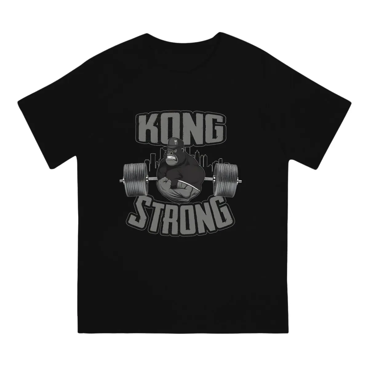 Мужская футболка кроссфита KONG STRONG модная хипстерские толстовки в стиле