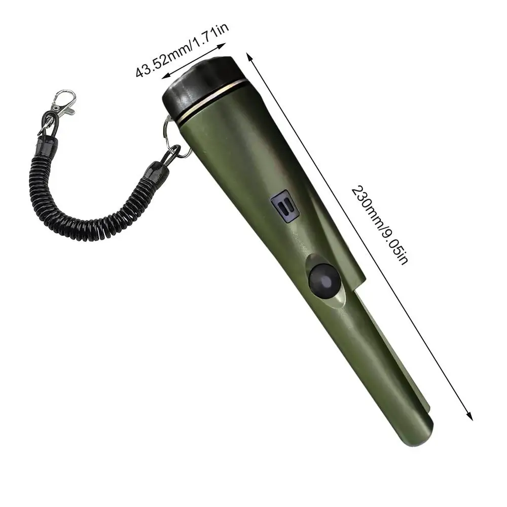 

Ручной металлоискатель, металлический толкающий стержень, водонепроницаемый маленький металлоискатель, высокоточный портативный искатель, инструмент для охоты драгоценных камней