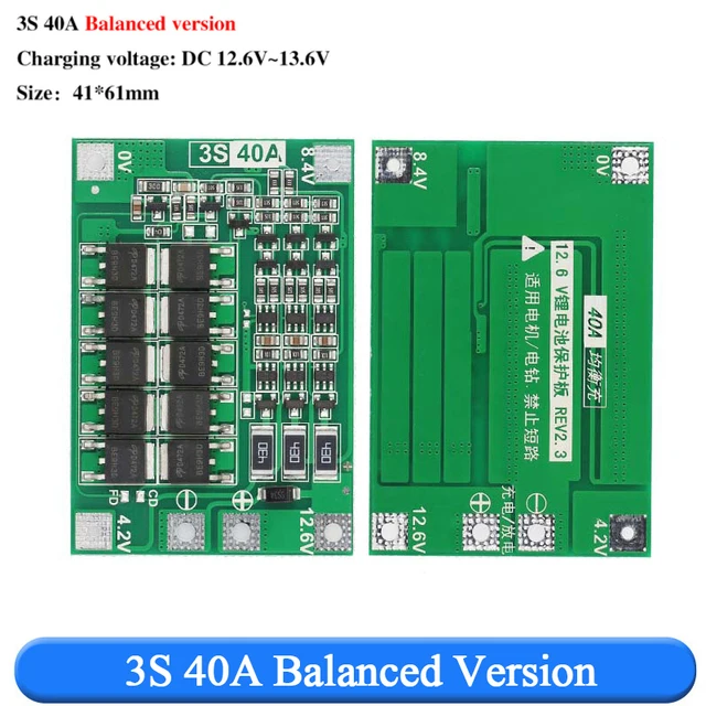 3S 4S 40A 60A Защитная плата зарядного устройства для литий-ионного аккумулятора 18650 BMS Двигатель дрели 11,1 В 12,6 В14,8 В 16,8 В Улучшениебалансировка 25 А (art.: 3920bee9f18c8) - 3920bee9f18c8