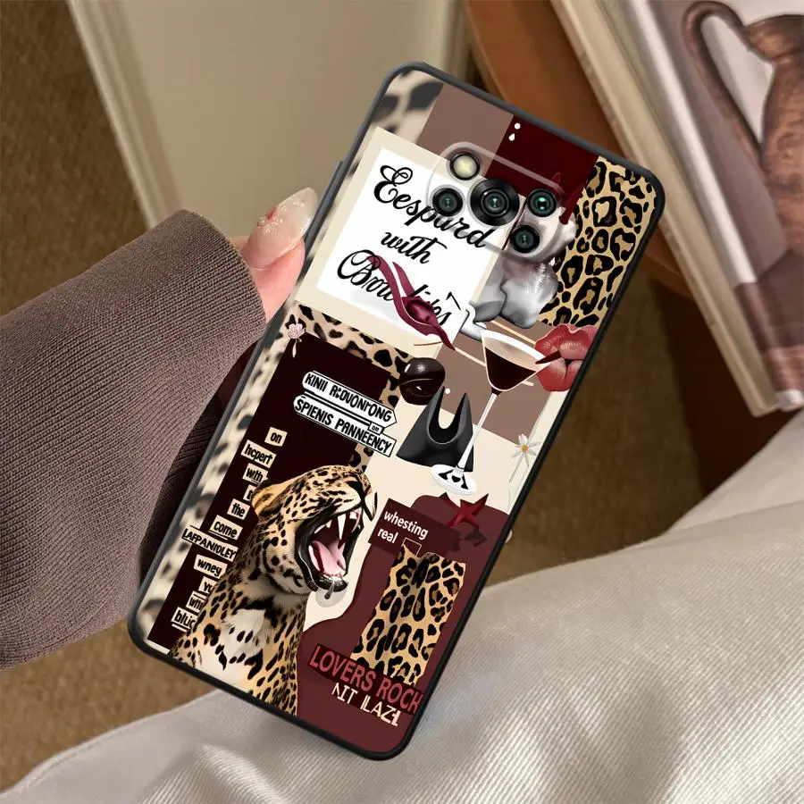 Фото Чехол Roaring Cheetah для Xiaomi Poco F8 F1 C50 X3 X4 X5 X7 Pro F3 M3 M4 M7 M5 C75 C61 Funda Phone Cover C71 №3