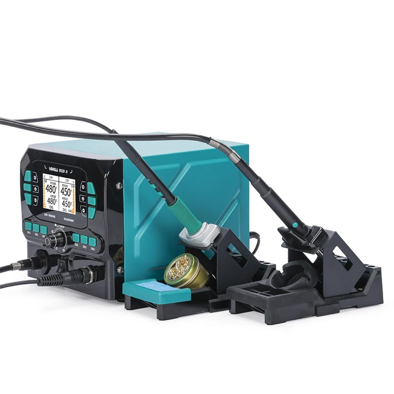 YIHUA 992D-II 2 в 1 ЖК-дисплей микро-карандаш горячего воздуха прецизионный паяльник C210