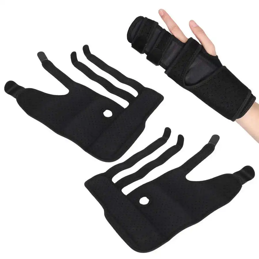 

Finger Support Brace Fixation Bracket Adjustable Trigger Finger Splint Breathable Broken Joints Sprains Tendonitis Pains Reliefs