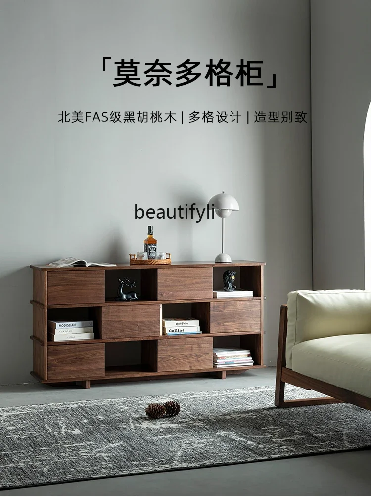 Книжный шкаф B6 из черного ореха