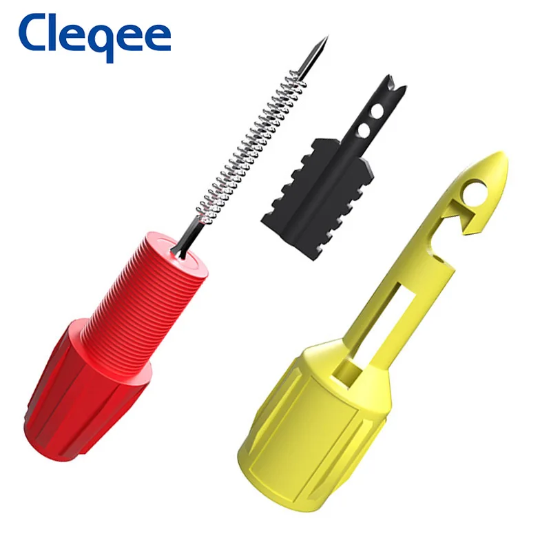 Cleqee P30039 2 шт. изоляционный проволочный прокол Пробивной зонд тестовый зажим с