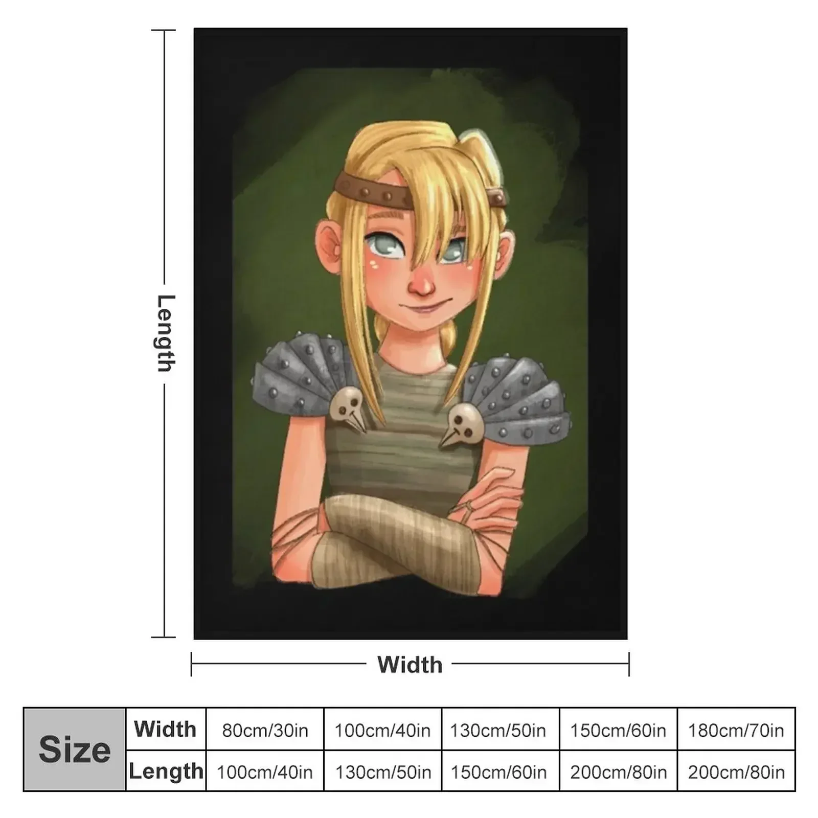 Фото Одеяло Astrid HTTYD, пушистое одеяло для дивана в стиле аниме №2