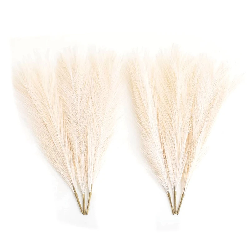 

Pampas Grass Decor Tall-Faux Pampas Grass Small 17 Inch-6 Stems-Beige-Pampas Floral-Fake Pampas Grass-Artificial Pampas