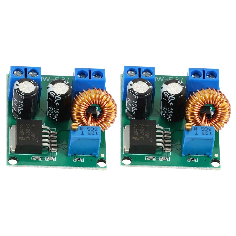 2X DC-DC 3V-35V до 4V-40V Регулируемый повышающий модуль питания 3V 5V 12V 19V 24V 30V 36V