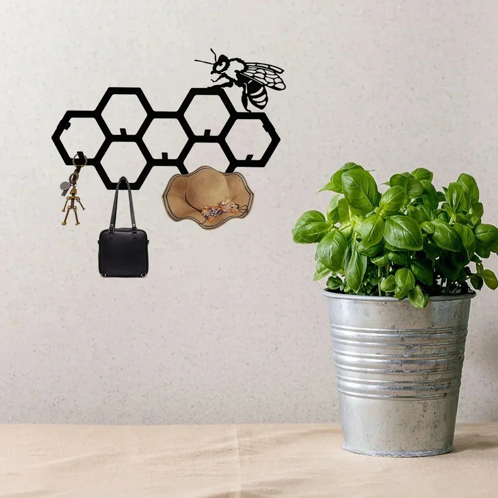 Металлический Настенный Крючок Для Пальто Элегантный Сотовый Художественный