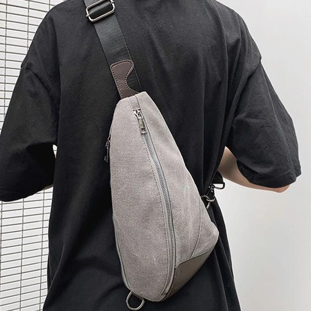 Fashion Shoulder Waterproof New Multifunction Crossbody Chest Men Bag Male Pack Zipper Anti-theft Handbag Messenger