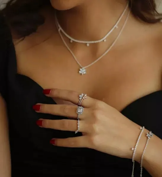 Pandora-Bague Halo Rectangulaire en Argent S925 pour Femme, Bijoux Classiques de Luxe, Cadeau de Proposition de Travailleurs