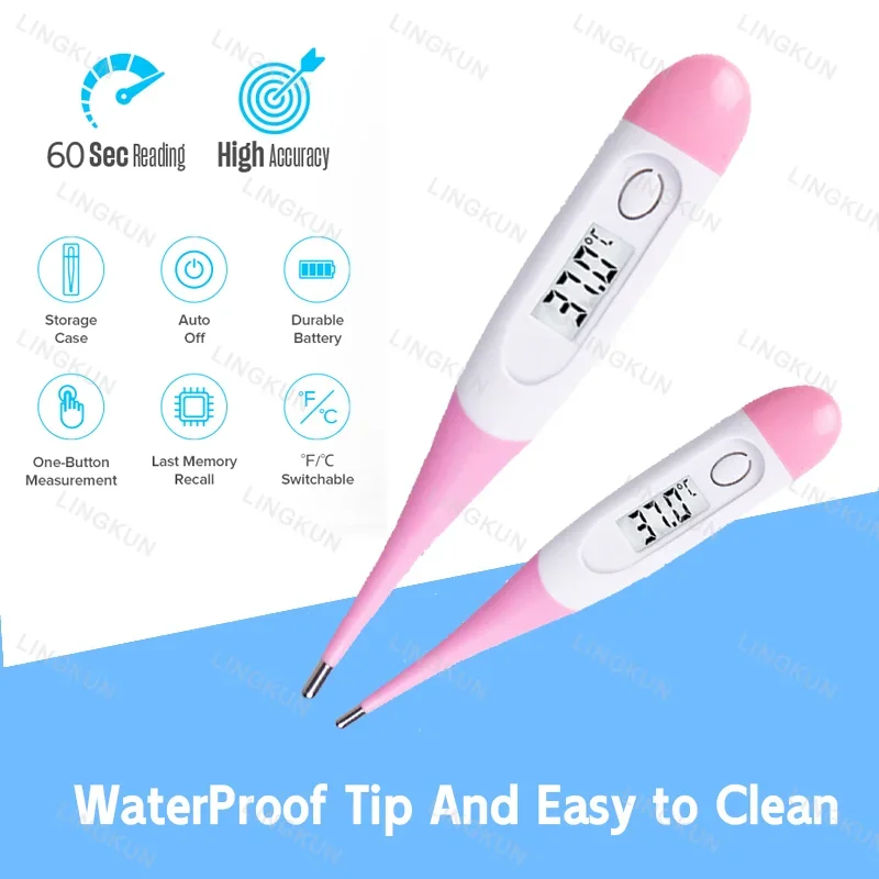 Цифровой Термометр Для Лихорадки Температура Тела Оральный Подмышки Ректальный