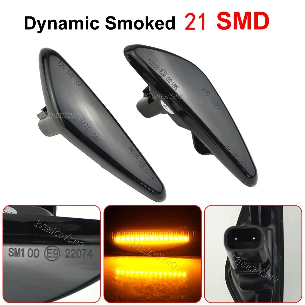 

2X LED Side Marker Indicator Light For Mazda Miata MX5 ND RX-8 6 Atenza GH 2008-2012 5 Premacy CW 2010-2013 Fiat Spyder