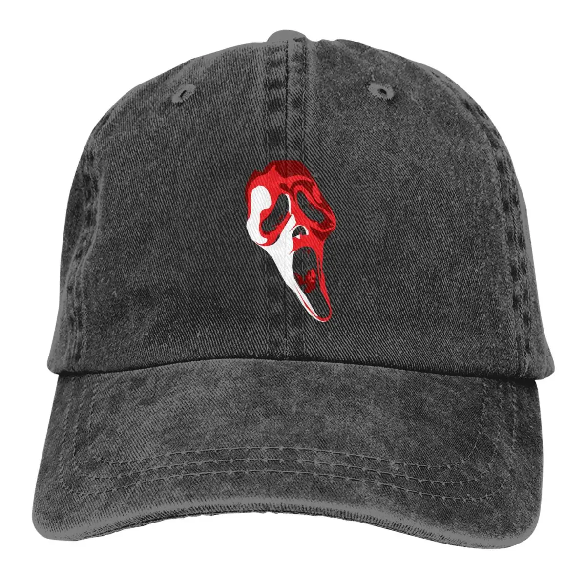 

Ghostface Red Baseball Caps Peaked Cap Scream Movie Sun Shade Hats for Men