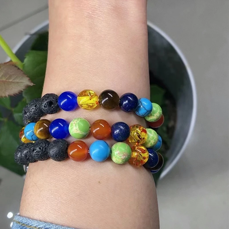 Volcano stone bracelet compatible with Apple Watch strap 45mm 44mm 42mm 41mm 40mm 38mm Ultra series 8/7/6/5/4/3/2/1/SE