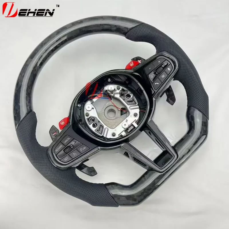 Фото Руль из карбона CS для BMW F10 F20 F30 F15 F16 F80 F82 F83 F87 F15 M2 M3 M4 M5 M6 1 2 3 4 5 6 7 серии, аксессуары для автомобилей №5