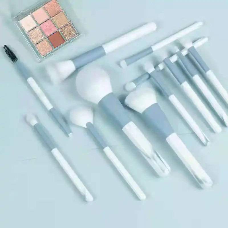 

12 Clear Sky Makeup Brush Set Full Set of Dotted Brush Concealer Brush Blade Eyeliner Brush Loose Powder Brush Beauty Tool