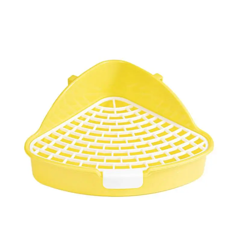 Triangle With High Guard Rail High Capacity Pet Toilet Potty Pet Corner Toilet