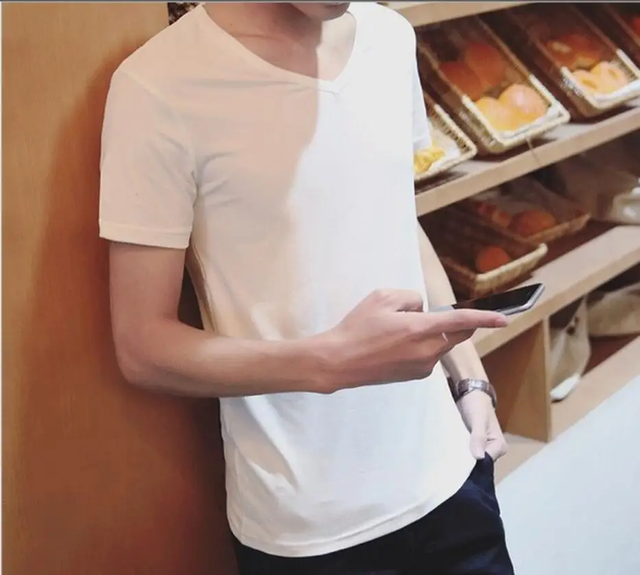 

2023HOT 2019 New Summer XCX201 Cotton Short Sleeve T Shirt Fitness Male Casual Fashion Men T-shirt Simple Male Casual