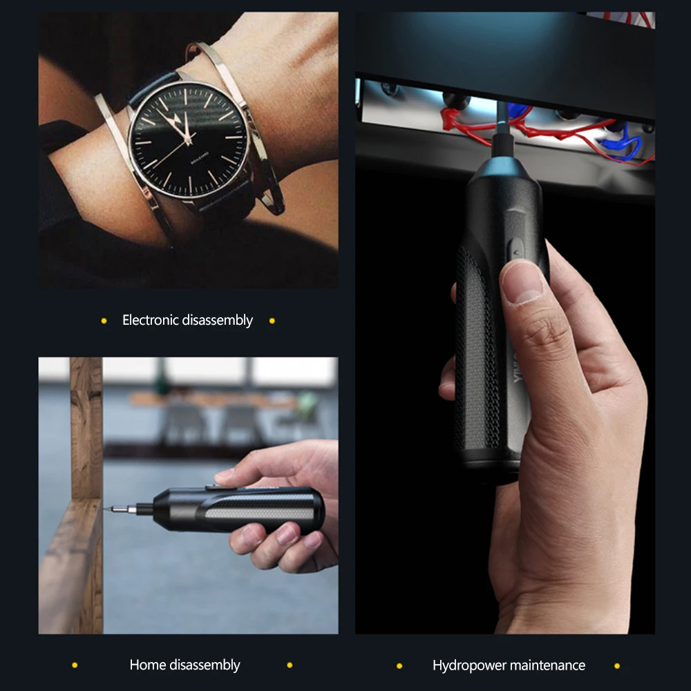 rechargeable portable screwdriver electric screwdriver kit cordless power small electronic multifunction phone repair tools free global shipping