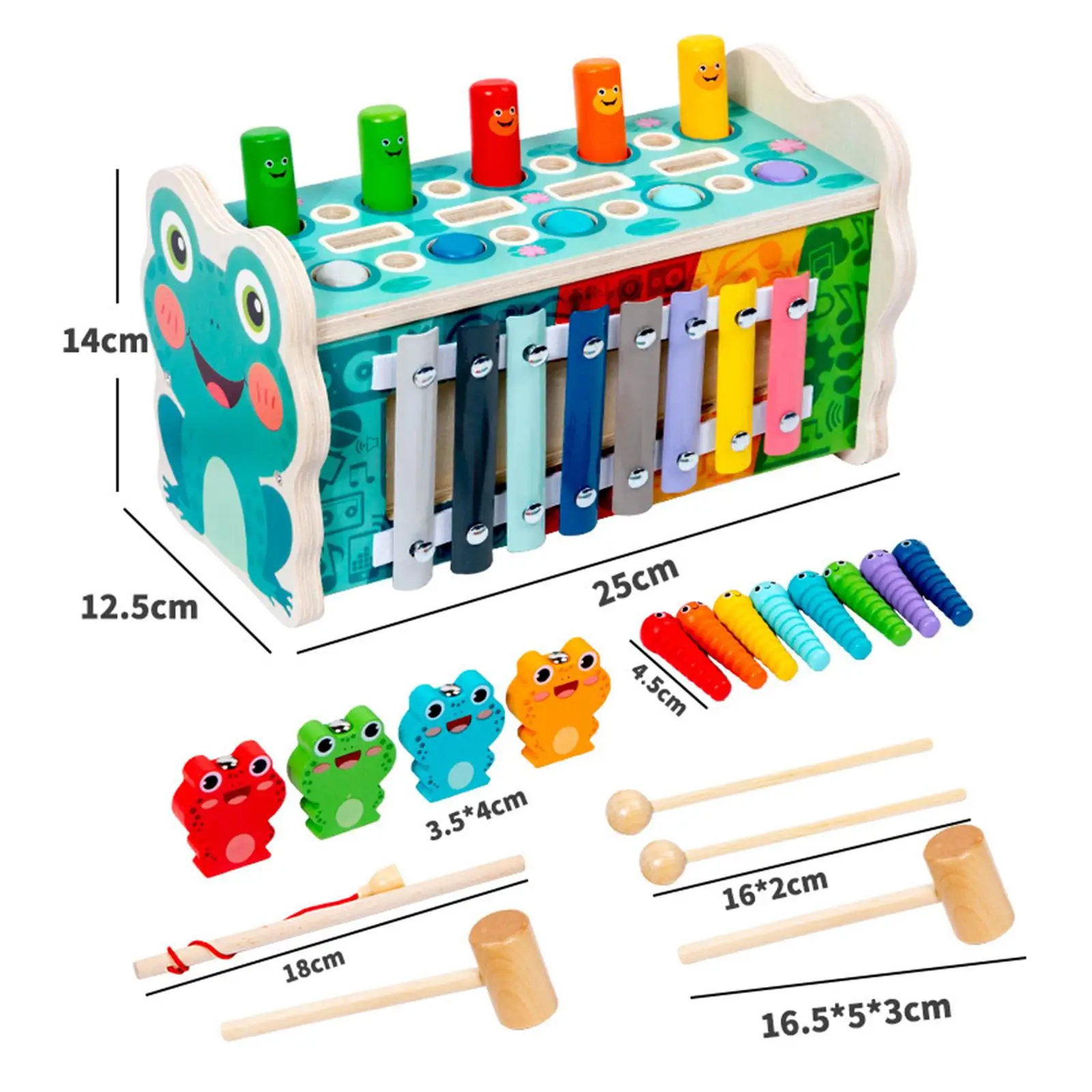 

Wooden Pounding Toy Hand Eye Coordination Motor Skill Sensory Toys Sorting Maze for Party Boys Girls Toddler Preschool