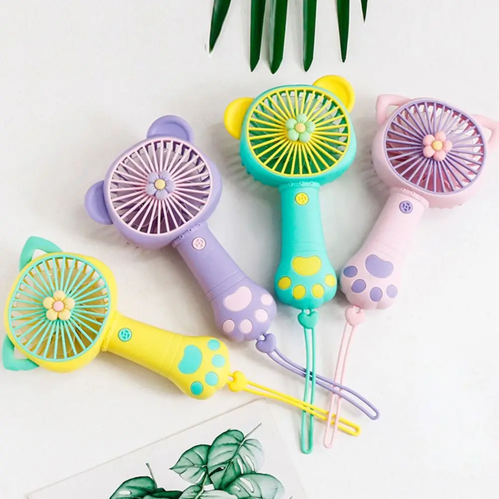 

Симпатичная портативная охлаждение с подвесной веревкой сильный ветер тихий Забавный Usb зарядный Чехол ручной