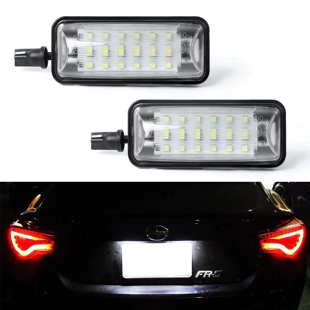 

2PCS for Subaru Forester Impreza Legacy BRZ WRX XV Crosstrek TOYOTA FT86 GT86 Scion FR-S LED Number License Plate Light Lamp