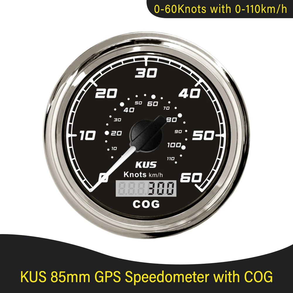 

Новый Водонепроницаемый морской катер KUS 85 мм, GPS Спидометр 0-30 узлов 0-60 узлов 0-55 км/ч 0-110 км/ч с красной Желтой по...